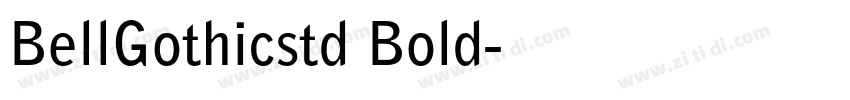 BellGothicstd Bold字体转换